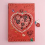 Romantic Heart Lock Secret Diary with Roses Design – Red Love Journal