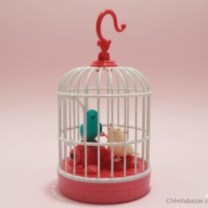 Electronic Chirping Bird Cage Toy for Kids - Realistic Sound & Motion